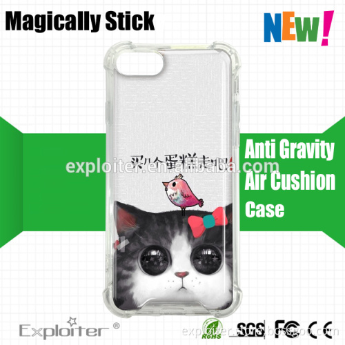 New arrivals oem factory china crystal tpu case with hard plastic clear cell phone case for iphone 7 transparent price